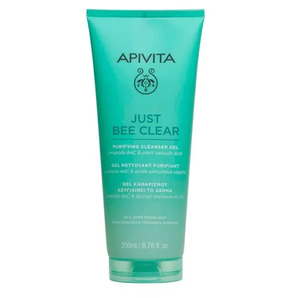Apivita Just Bee Clear Purifying Cleansing Gel żel oczyszczający do cery tłustej i trądzikowej 200ml