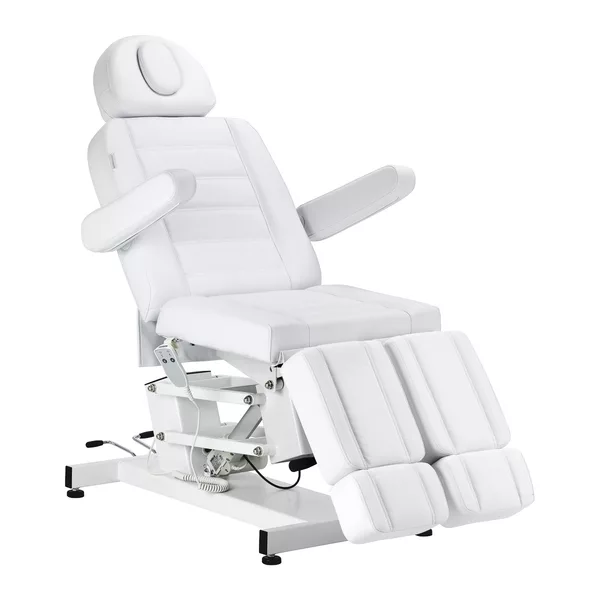 Fotel kosmetyczny do pedicure elektryczny Azzurro 706 1 silnik biały - dostępny w 48h