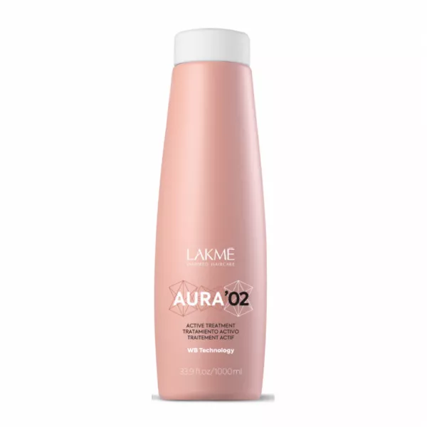 Lakme Aura '02 Active Treatment, profesjonalna kuracja do prostowania włosów do zabiegu hialuroplastii, 1000ml