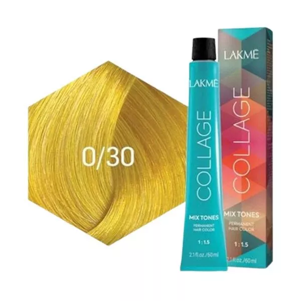 Lakme Collage Mix Tones, farba trwale kryjąca włosy, 0/30, 60ml
