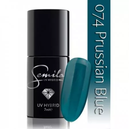 Semilac lakier hybrydowy, 7ml, 074 Prussian Blue