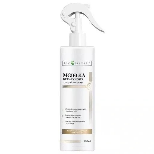 Bioelixire Expert, mgiełka keratynowa odżywka regenerująca do włosów, 250ml