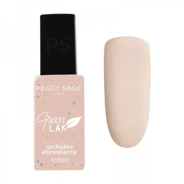 Peggy Sage Green Lak, lakier do paznokci utwardzany lampą UV/LED, 10ml, orchidée étincelante