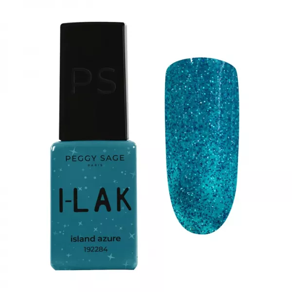 Peggy Sage I-LAK, lakier hybrydowy, island azure, 5ml