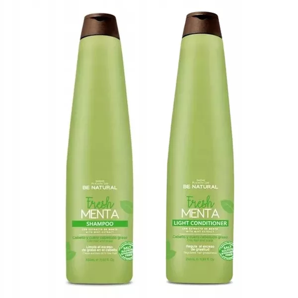 Placenta Life Fresh Mint, zestaw do włosów przetłuszczających się, szampon + odżywka