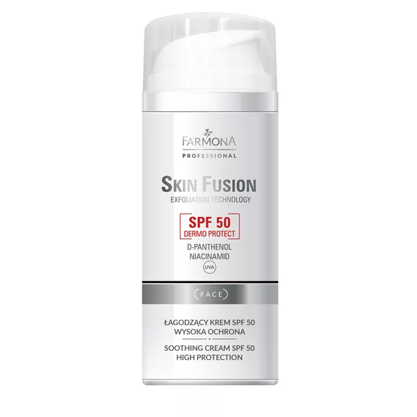Farmona Professional Skin Fusion, łagodzący krem do twarzy SPF50, 100ml