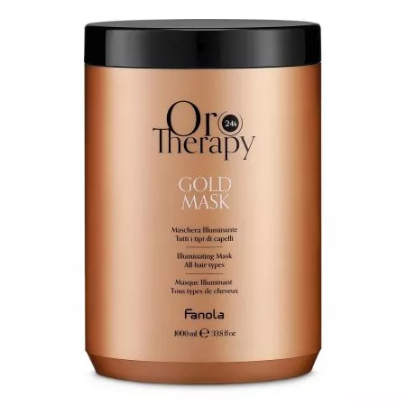 Fanola Oro 24k Therapy, maska rozświetlająca do włosów, 1000ml