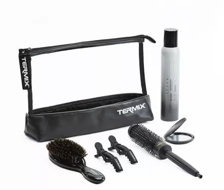 Termix Shine, zestaw akcesoriów do włosów + spray Glossy