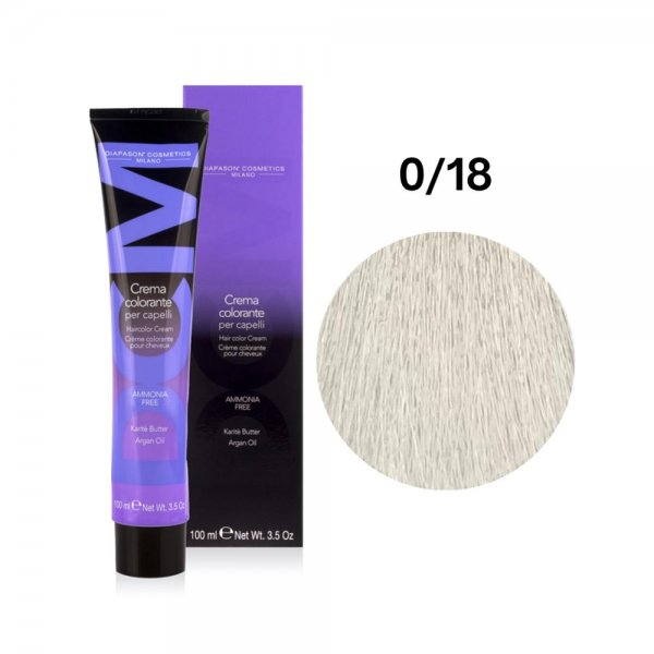 Diapason DCM, farba bez amoniaku, 00/18 Srebro, 100ml