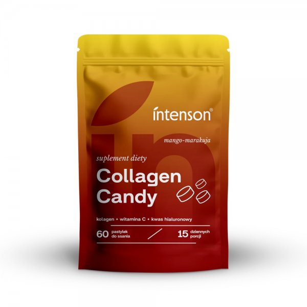 Intenson Collagen Candy suplement diety Mango-Marakuja 60 pastylek do ssania