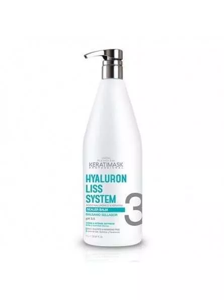 Placenta Life Keratimask Hyaluron Liss, balsam uszczelniający włosy do nanoplastii, 1000ml