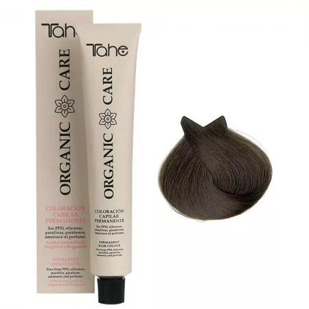 Tahe Organic Care, organiczna farba do włosów bez amoniaku, 4.31, 100ml