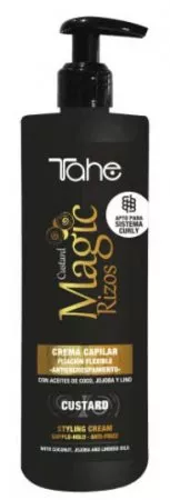 Tahe Magic Rizos Custards, krem do stylizacji włosów kręconych z pompką, 300ml