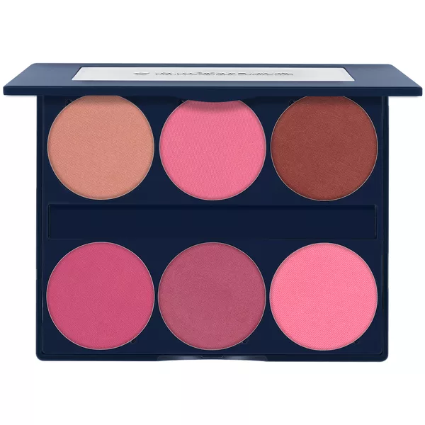 Kryolan Silk Finish Blush Palette 6 Colors Bloom, paleta róży, ref. 05506/00