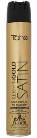 Tahe Botanic Gold Satin, lakier do włosów suchych i zniszczonych, mocno utrwalający, 400ml