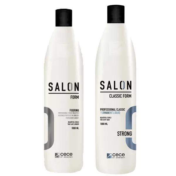 CeCe Form, zestaw do trwałej ondulacji do włosów sztywnych, utrwalacz 1000ml + płyn Strong 1000ml