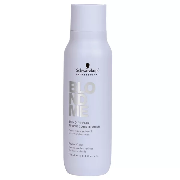 Schwarzkopf BlondMe Bond Repair, odżywka fioletowa neutralizująca kolor włosów blond, 250ml