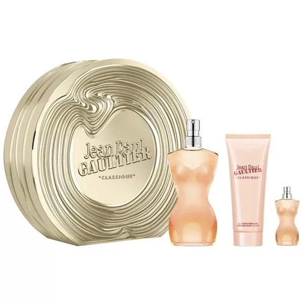 Jean Paul Gaultier Classique zestaw woda toaletowa spray 100ml + woda toaletowa spray 6ml + balsam do ciała 75ml (W)