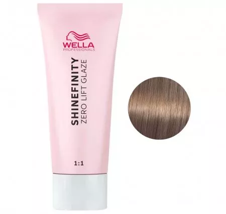 Wella Shinefinity Zero Lift Glaze, farba półtrwała do włosów, 06/73 gold, 60ml