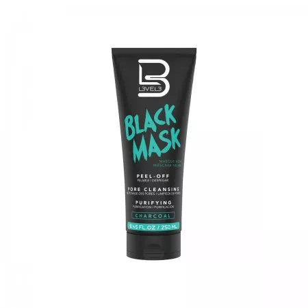 L3VEL3, black mask, czarna oczyszczająca maska do twarzy, 250ml