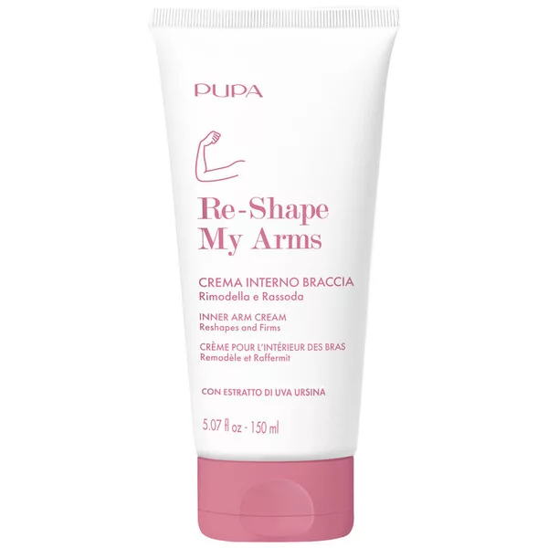 Pupa Re-Shape My Arms, krem modelujący wewnętrzne partie ramion, 150ml - data ważności (5.05.2026)