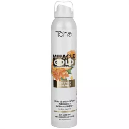 Tahe Miracle Gold, Anti Frizz Hair Mist, mgiełka nabłyszczająca przeciwko puszeniu się włosów, 200ml
