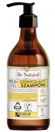 CeCe Be Natural, odświeżający szampon z cytryną, zieloną herbatą i owsem, 270ml