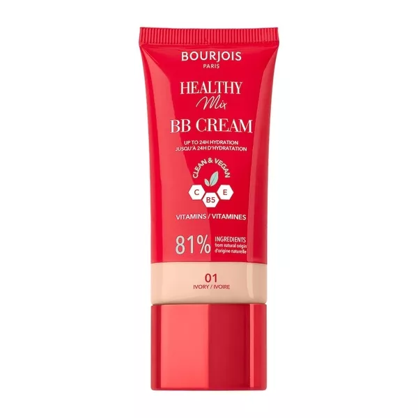 Bourjois Healthy Mix BB Cream kryjący krem BB z kompleksem witamin 01 Ivory 30ml