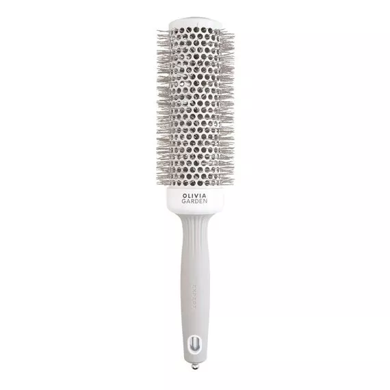 Olivia Garden Expert Blowout Speed Wavy Bristles, szczotka do suszenia włosów, White&Grey 45mm