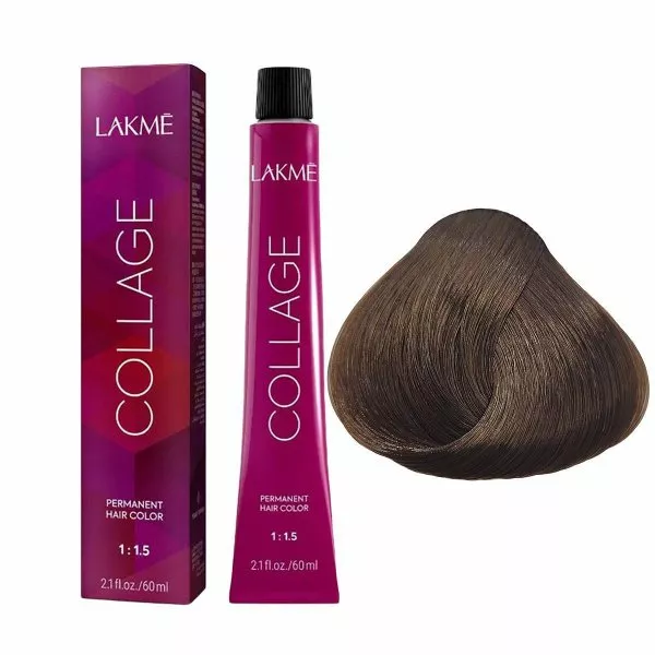 Lakme Collage, farba do włosów trwale koloryzująca, 7/66, 60ml