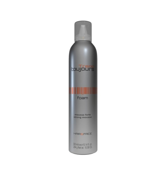 Trend Toujours Hair&Faces Foam Strong Mousse, pianka mocno utrwalająca do włosów, 300ml