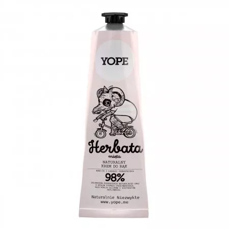 Yope, krem do rąk, Herbata i Mięta, 100ml