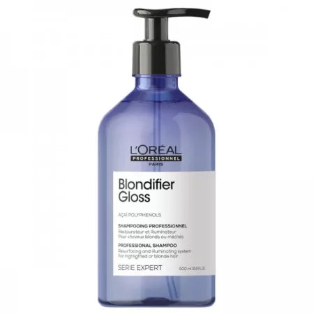 Loreal Blondifier Gloss, szampon nabłyszczający do włosów blond, 500ml