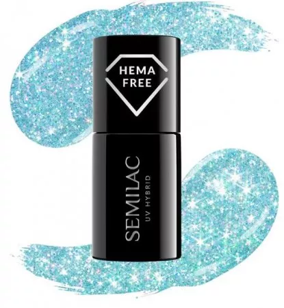 Semilac Seaqueen, lakier hybrydowy z efektem sunflash, 240, 7ml