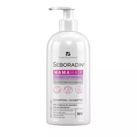 Seboradin Mama Care, szampon zapobiegający wypadaniu włosów dla kobiet w ciąży, 400ml
