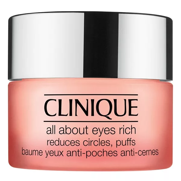 Clinique All About Eyes Rich Cream bogaty krem pod oczy redukujący sińce i opuchliznę oraz linie i drobne zmarszczki 30ml