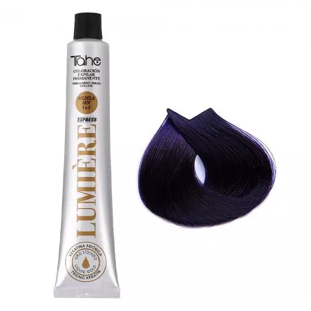 Tahe Lumiere Express, farba do włosów z keratyną i olejkiem arganowym, koloryzacja trwała, 3.7, 100ml