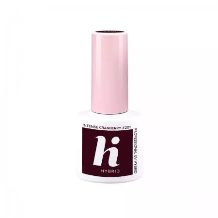 hi hybrid, lakier hybrydowy, 5ml, #201 Intense Cranberry