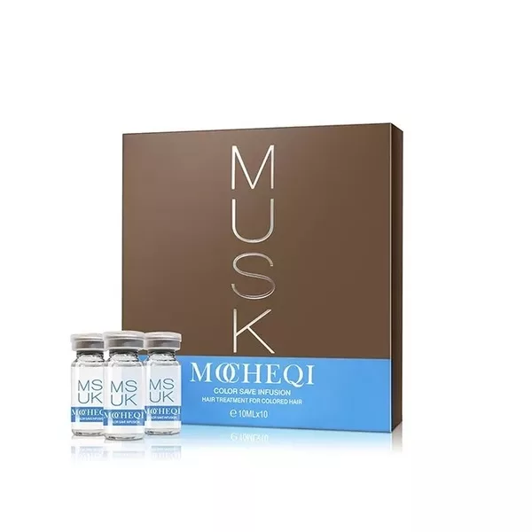 Mocheqi Musk Color Save Infusion, kuracja do włosów farbowanych, 10x10ml