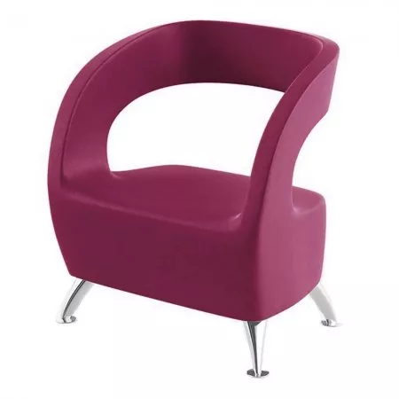 Fotel do poczekalni fryzjerskiej Panda Ovo