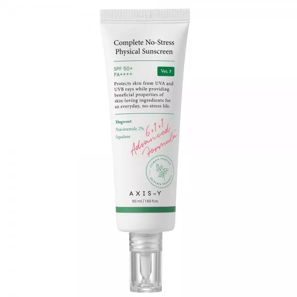 Axis-y Complete No-Stress Physical Sunscreen V.3 SPF50+/PA++++ krem do twarzy z filtrami fizycznymi 50ml