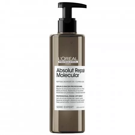 Loreal Absolut Repair Molecular, serum wzmacniające strukturę włosów, do spłukiwania, 250ml