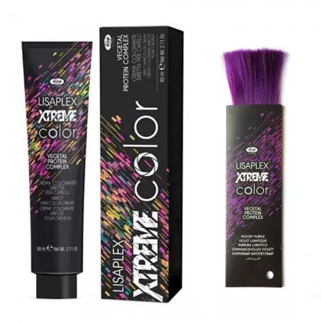 Lisap Xtreme Color, farba do koloryzacji bezpośredniej, Moody Purple, 60ml