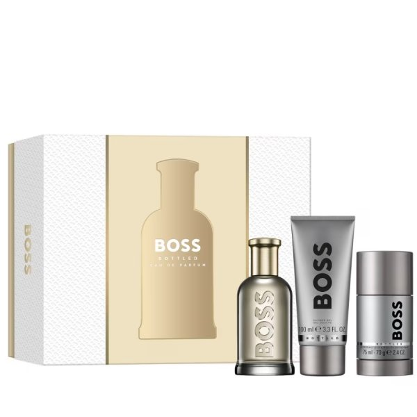 Hugo Boss Boss Bottled zestaw woda perfumowana spray 100ml + żel pod prysznic 100ml + dezodorant sztyft 75ml (M)