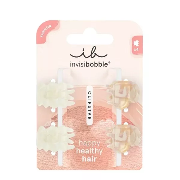 Invisibobble Clipstar Fashion zestaw mini klamer do włosów Petit Rainbow XS 4szt.