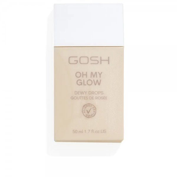 Gosh Oh My Glow, rozświetlacz w płynie, 002 Dewy Drops, 50ml