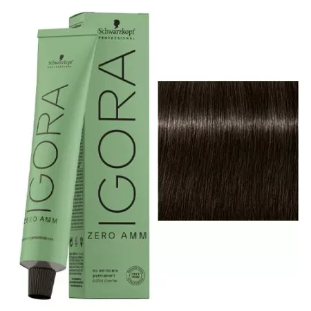 Schwarzkopf Igora Zero Amm, farba do włosów, 4-13, 60ml