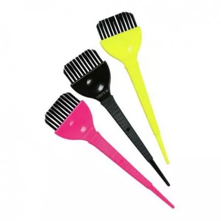 Colortrak, zestaw trzech kolorowych pędzelków do farbowania