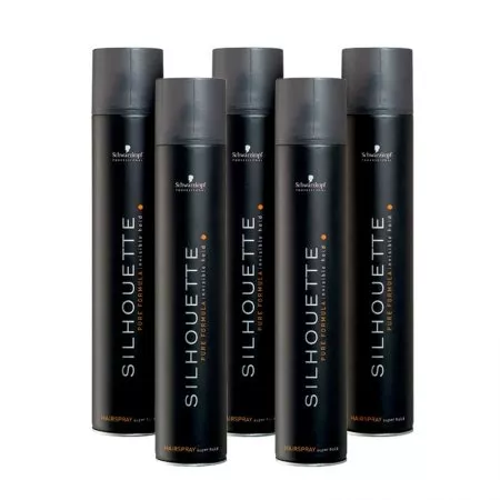 Schwarzkopf Silhouette, bardzo mocny lakier do włosów, wielopak, 5x750ml