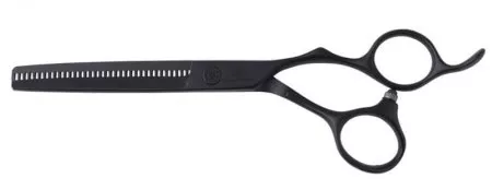 Olivia Garden Silkcut Pro Black Matt, degażówki fryzjerskie 6.35"